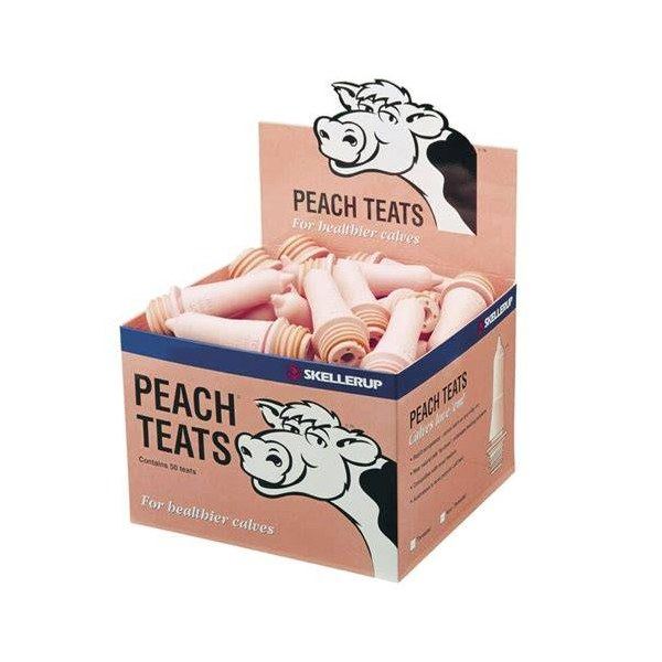 Pink peach teats each