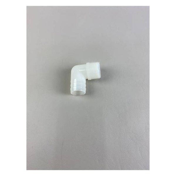 Elbow piece for 8mm white nylon teat sdp