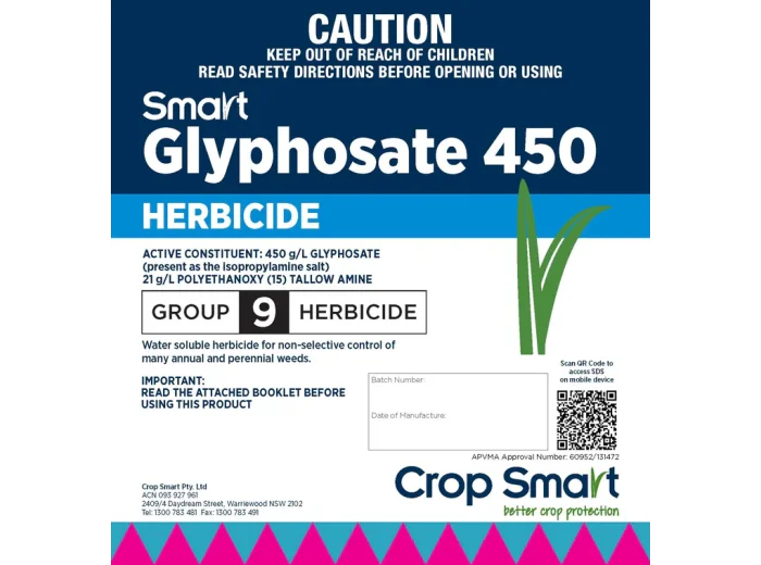 SMART GLYPHOSATE 450 1000LTR