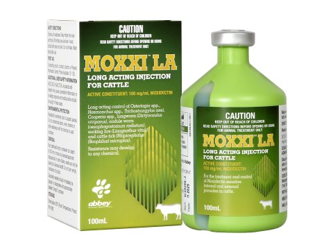 MOXXI LA Long Acting Injection for Cattle 100ml