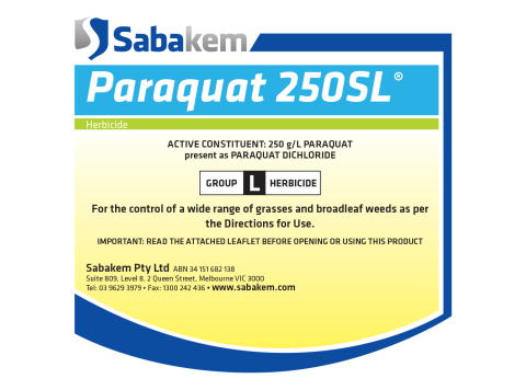 PARAQUAT 250 SL 1000LTR
