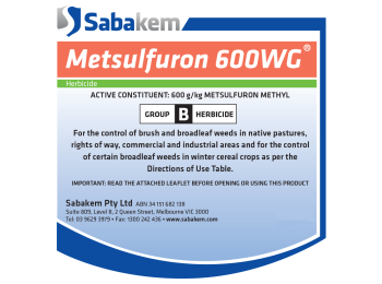 METSULFURON 600 WG