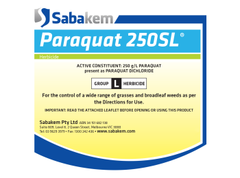 PARAQUAT 250 SL 1000LTR