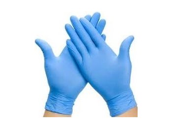 Blue Nitrile Gloves LARGE